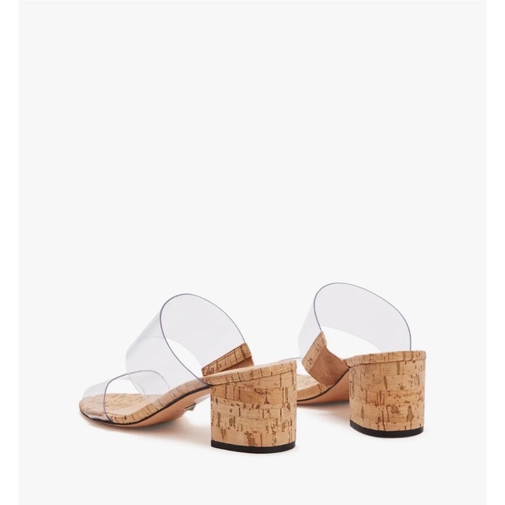SCHUTZ Clear Cork Block Heel Sandals - Picture 3 of 5